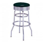 Tabouret de bar pour diner USA noir sans dossier