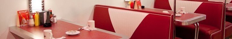 Mobilier 60's pour diner Am&eacute;ricains