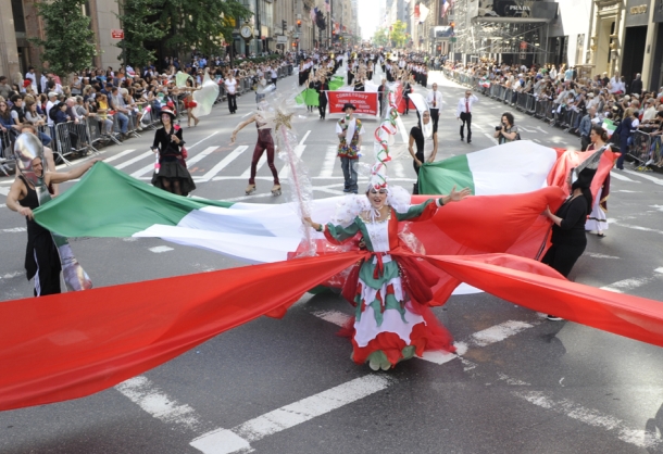 Parade du colombus day &agrave; New York